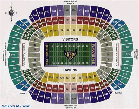 M and t bank stadium seating chart - Find interactive seat maps for M&T Bank Stadium events, including Ravens games and concerts. See row and seat numbers, seat views, and tickets for each event. 